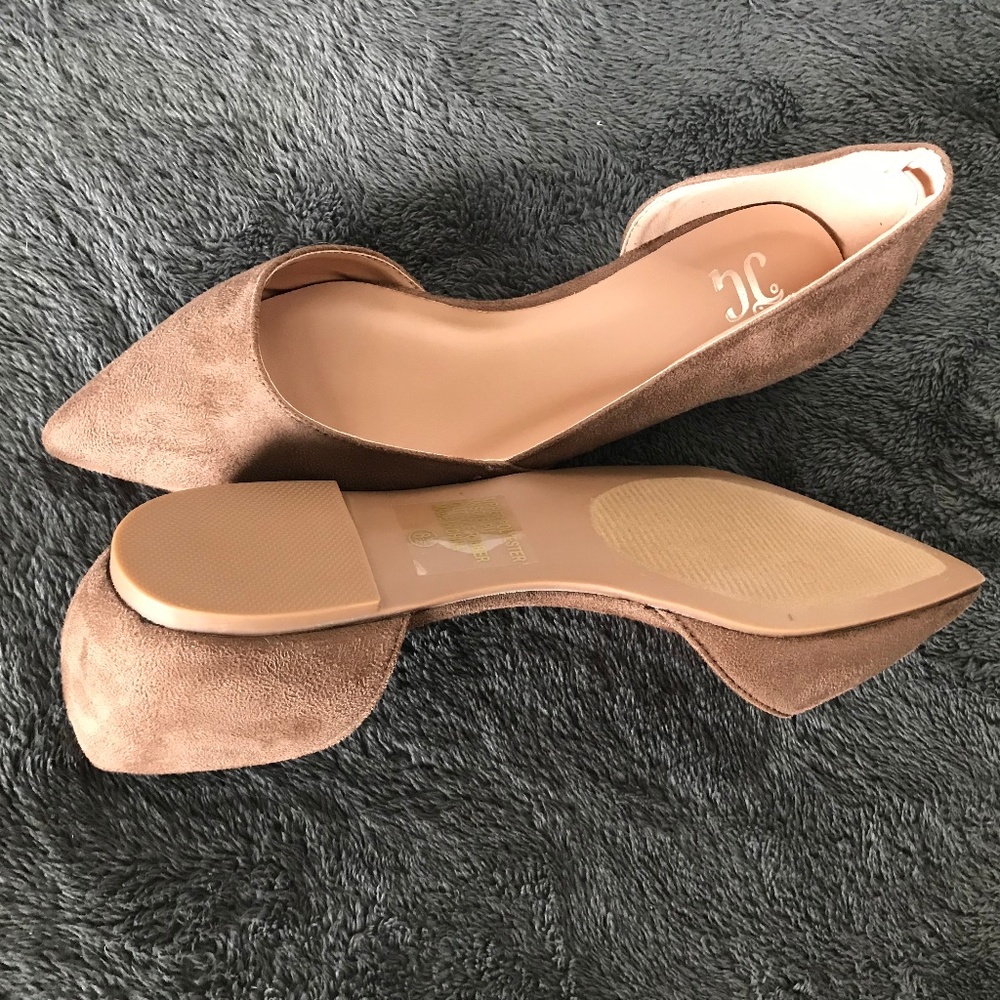 New with Box D'Orsay Flats in Taupe